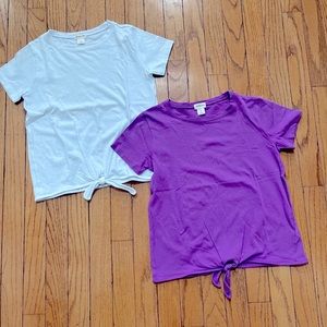 Jcrew girls crewcuts 2-pack tops size 10